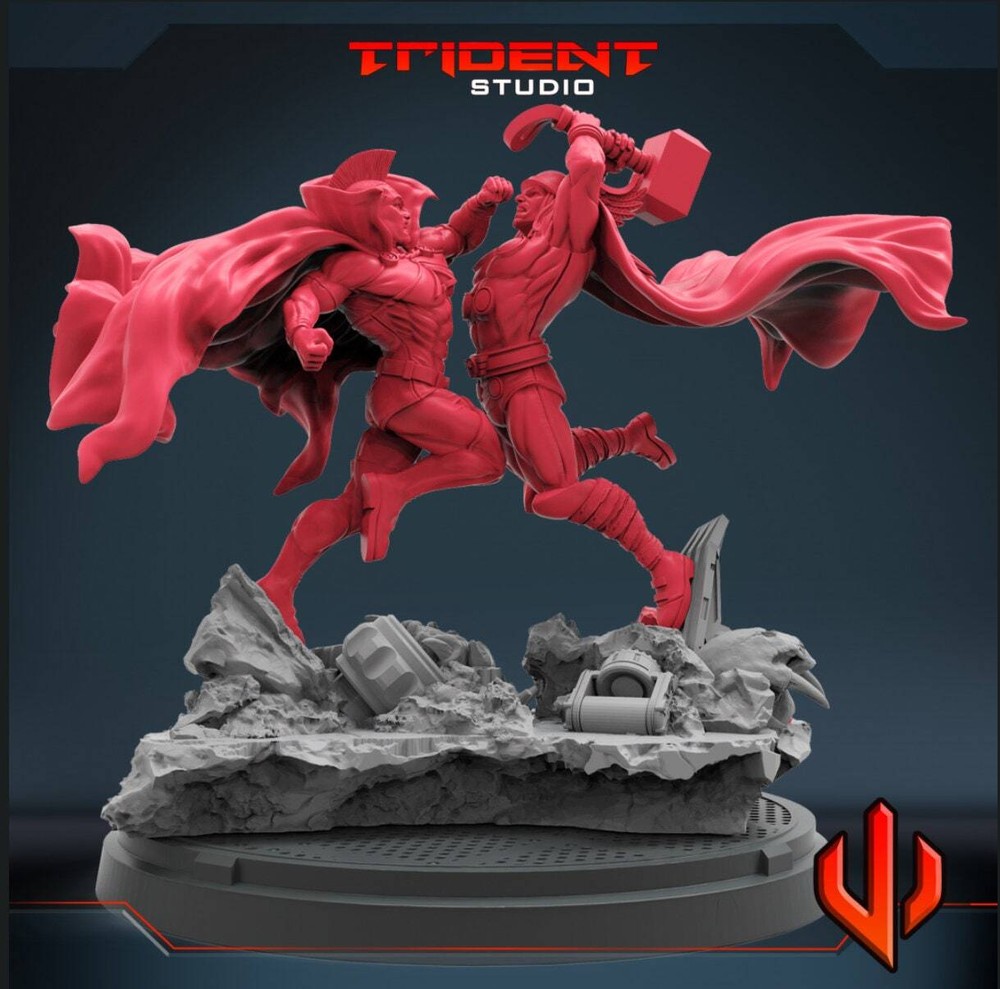 Ultimate Fight | 40mm Crisis Protocol | DnD Miniatures | Tabletop Gaming |