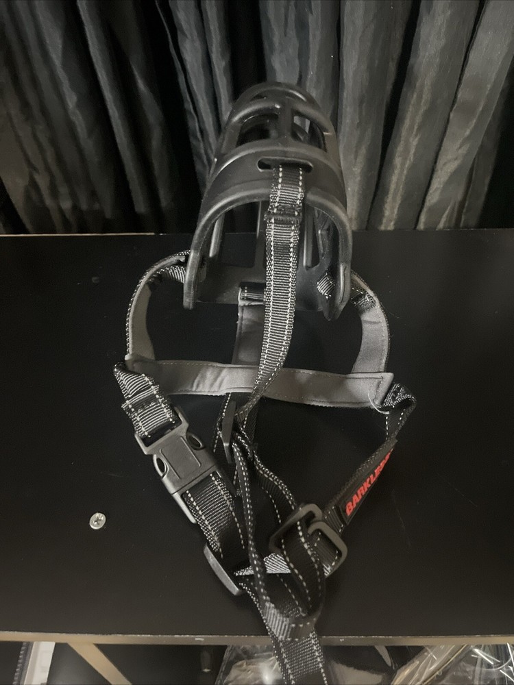 BARKLESS Dog Muzzle, Soft Basket Silicone Muzzle, Prevents Biting, Size 4