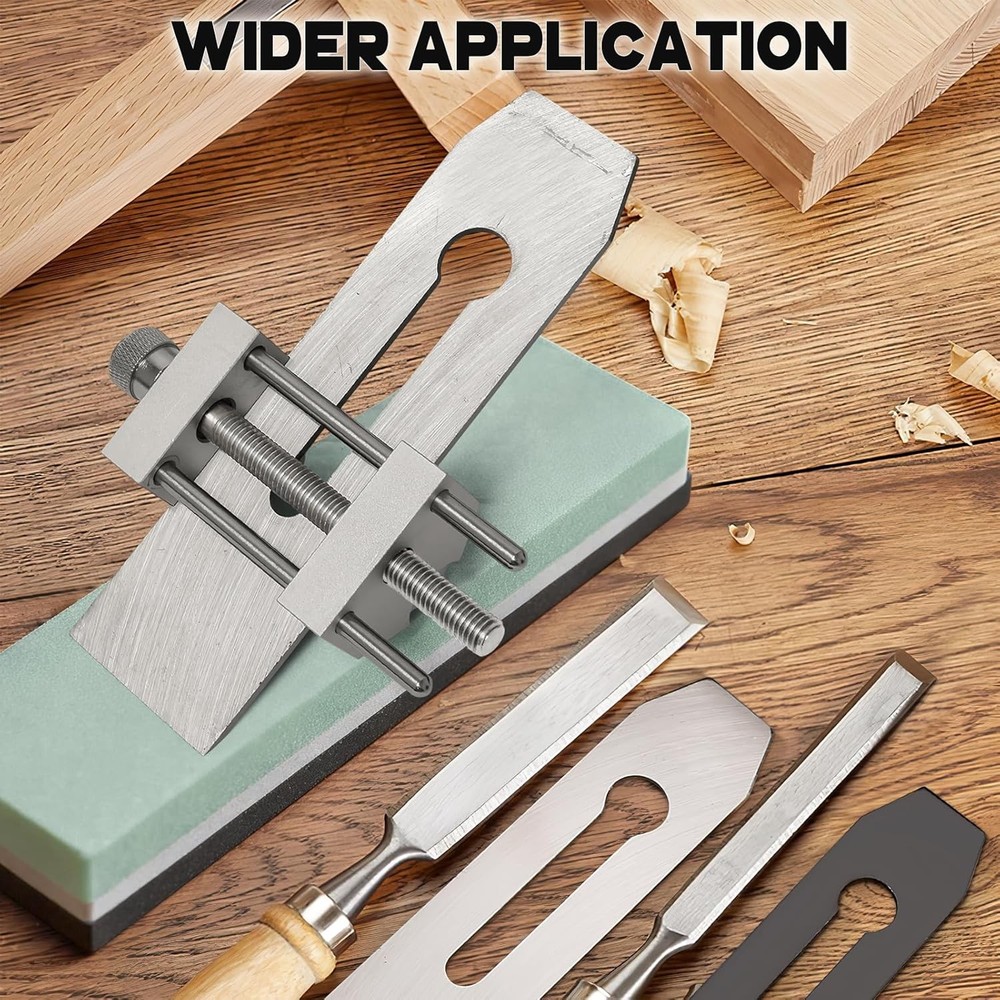 Chisel Sharpening Jig, Lightweight Honing Guide System with Adjustable Angle Gau