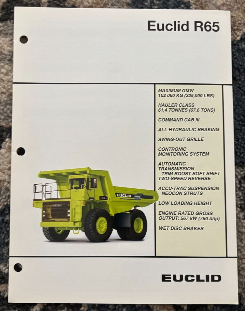 Euclid R65 Mining Truck Brochure AMIL25