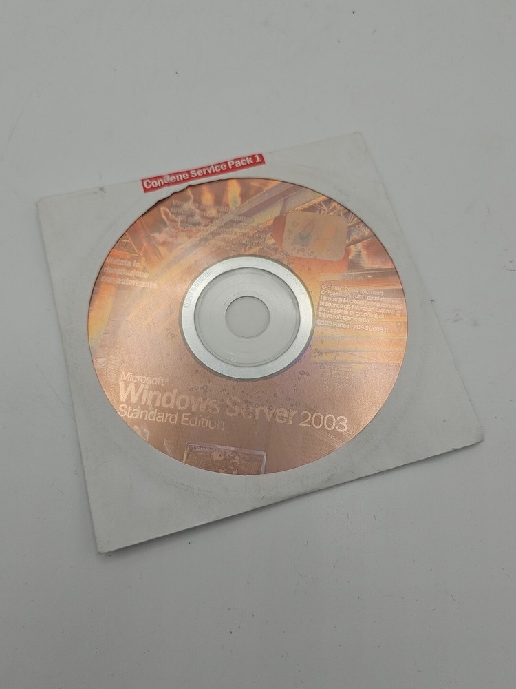 Windows 2003 Server Standard Edition Service Pack 1 Italian NO LICENSE