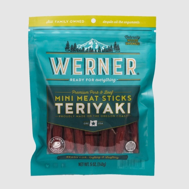 Werner5 Oz Mini Teriyaki Meat Sticks Jerky