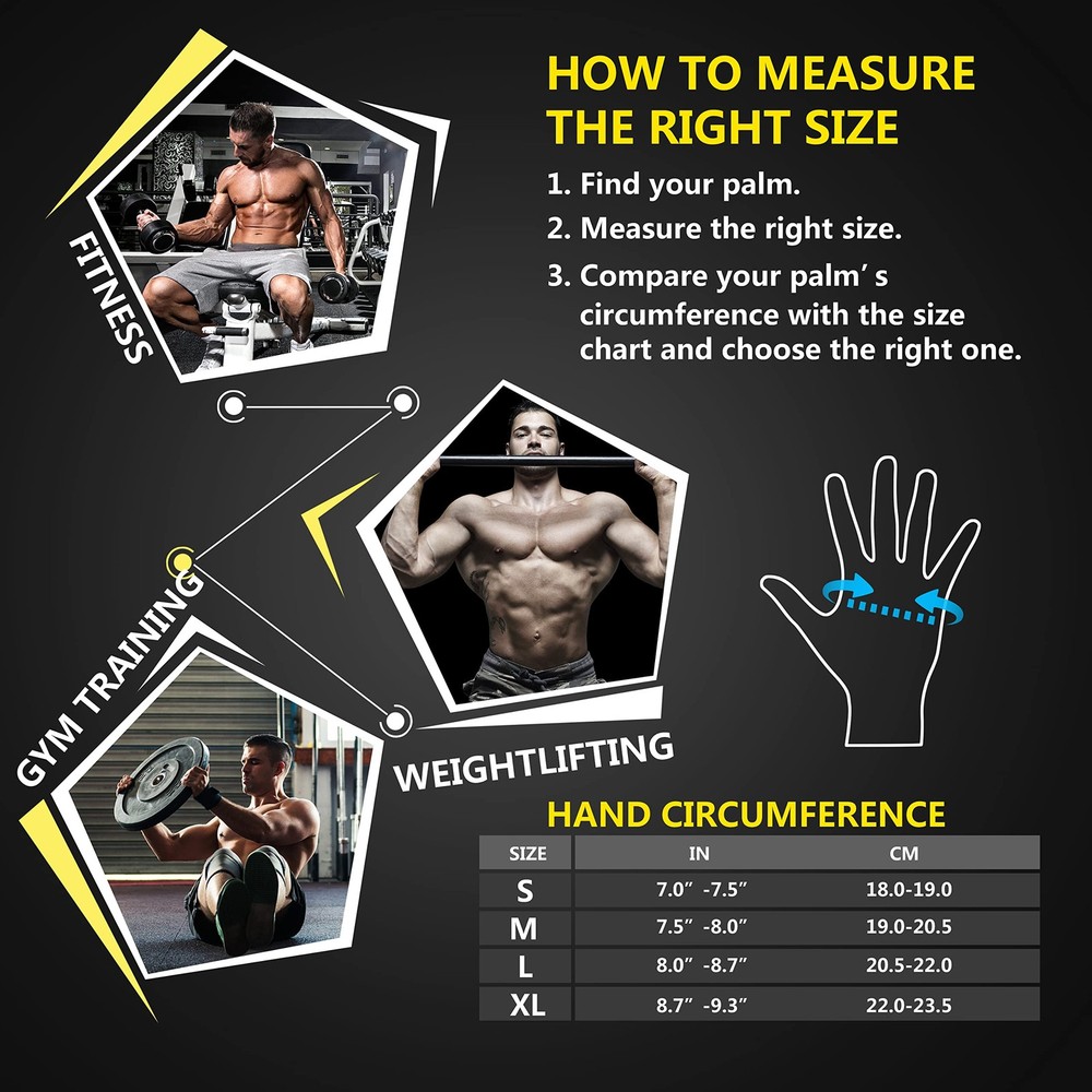 Ventilated Weight Lifting Gloves with Wrist Wrap Support