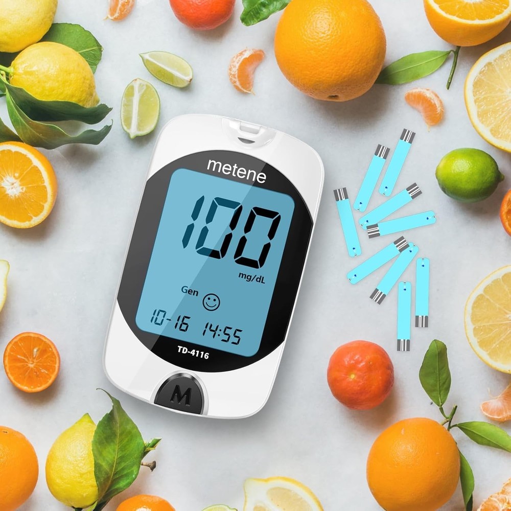 Advanced TD-4116 Diabetes Testing Kit with Easy-Large Display and 100 Lancets