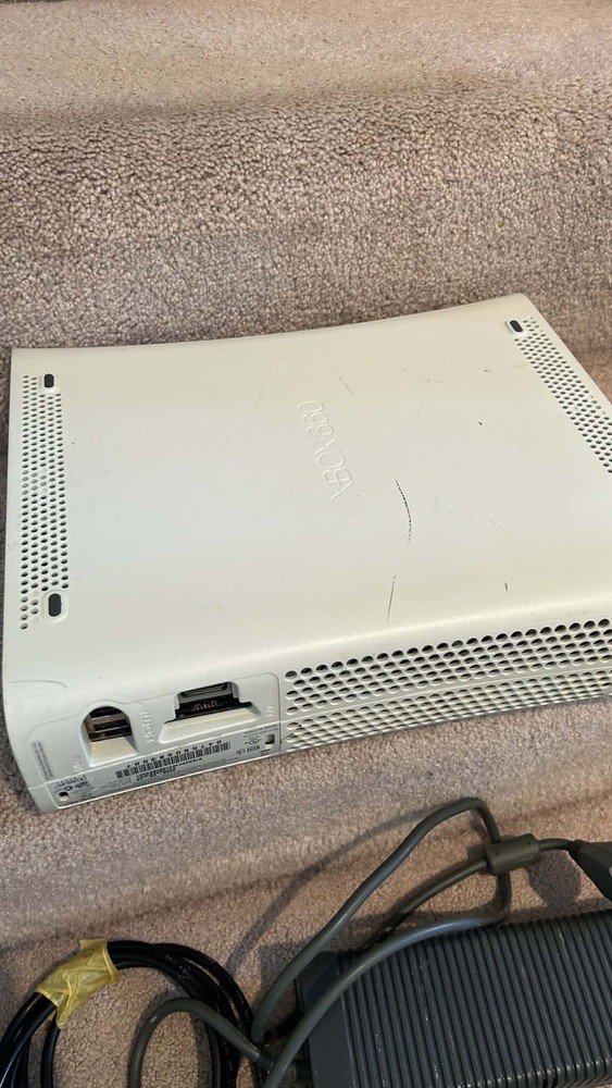 Microsoft Xbox 360 White Game System Console Only No HDD