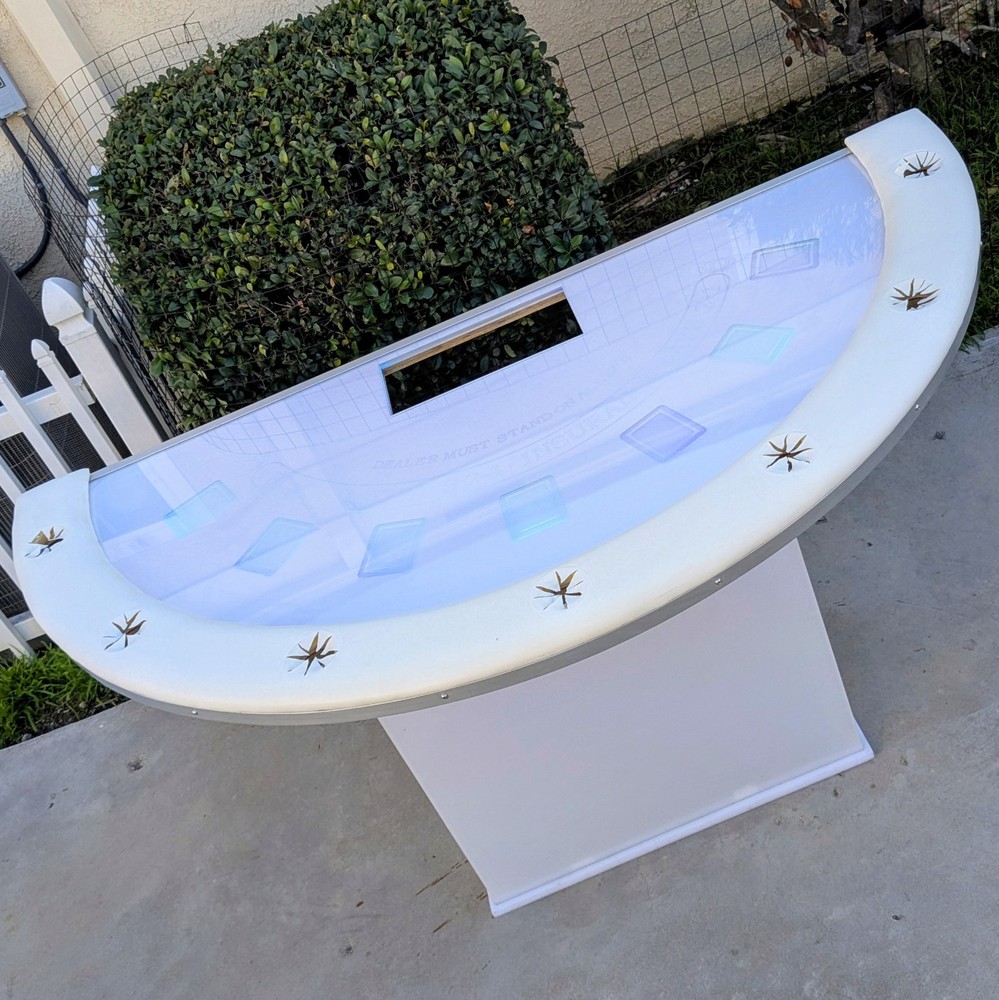 LED Blackjack Table - Casino Style illuminated Gaming Table