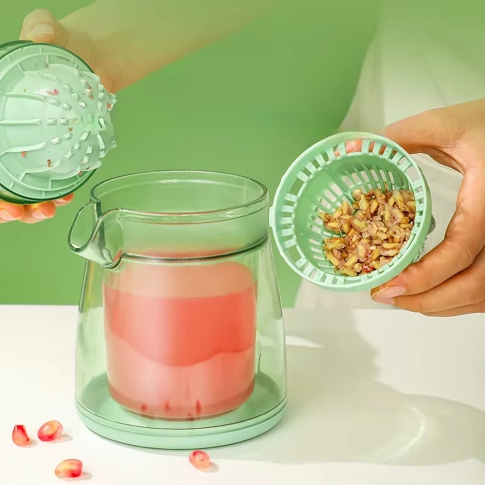 400ml Manual Pomegranate Juicer - Compact Fruit Squeezer for Oranges &