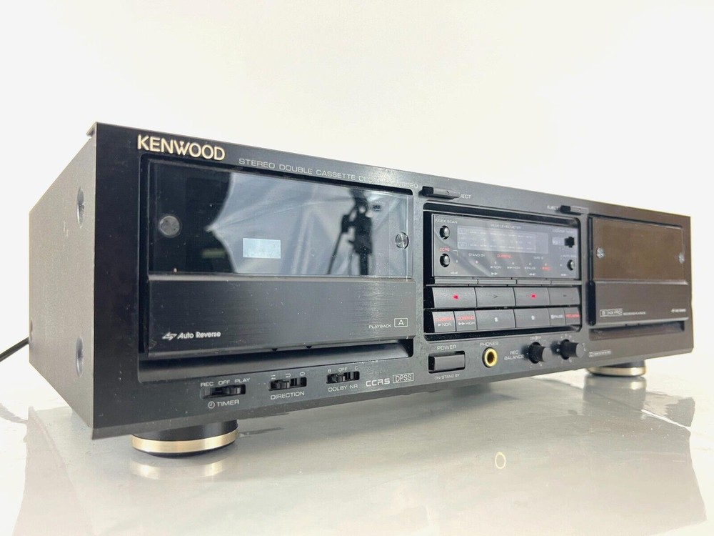 Kenwood KX-W6020 4 Head Dual Cassette Dolby NR Processor Deck | FF Does Not Work