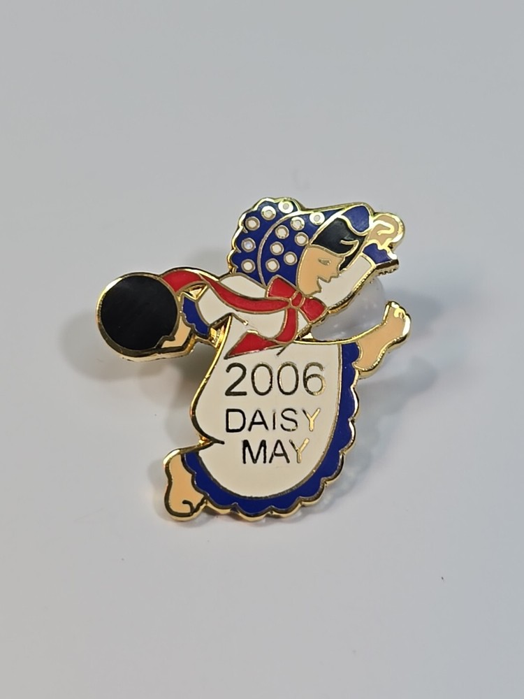 Daisy Mae 2006 Bowling Lapel Pin White Skirt