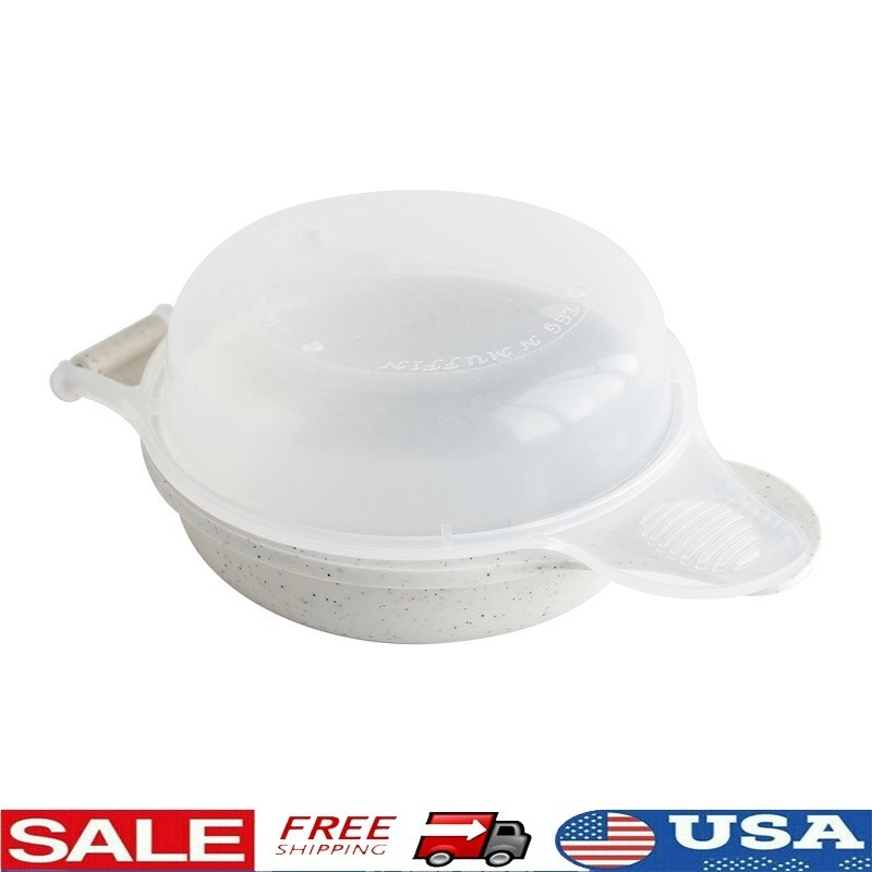 Egg Sandwich Maker Non-Stick Microwave Round Egg Cooker Fast Breakfast Tool New