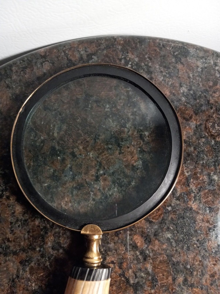 Vintage Horn/Bone Handle 13" Magnifying Glass