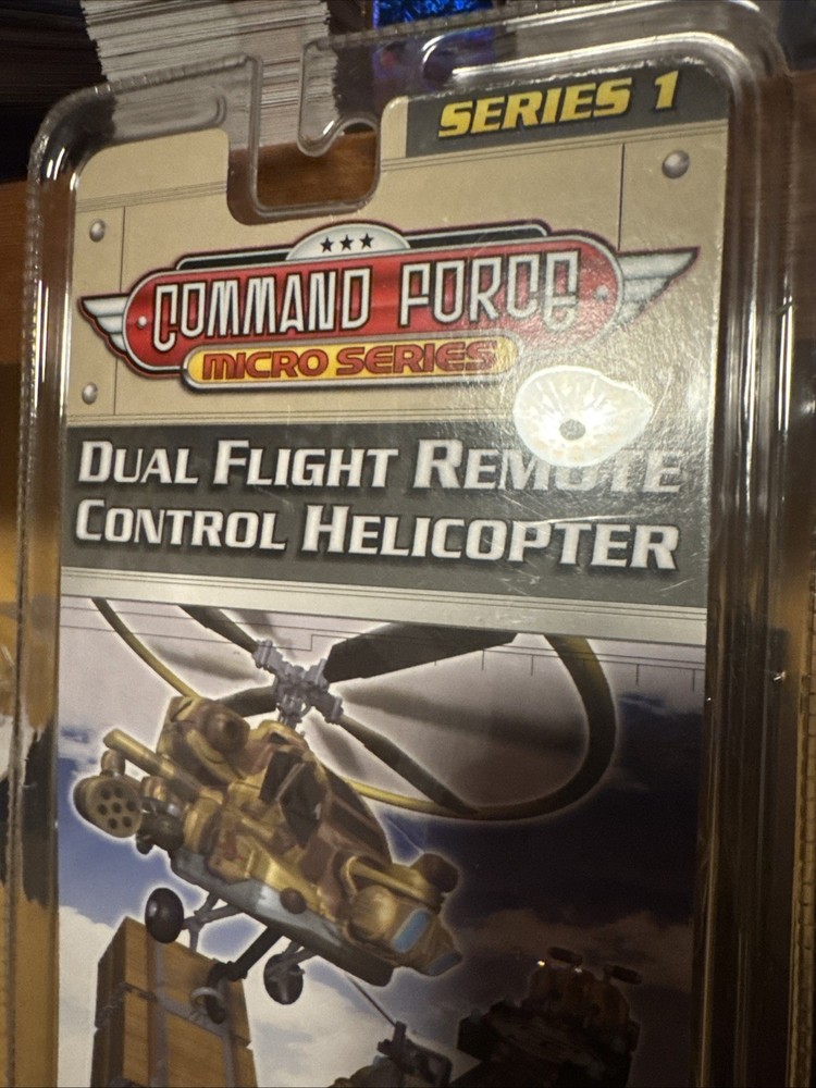 Command Force Micro Series AH-64 apache, dual flight R/C heli, series 1, NEW