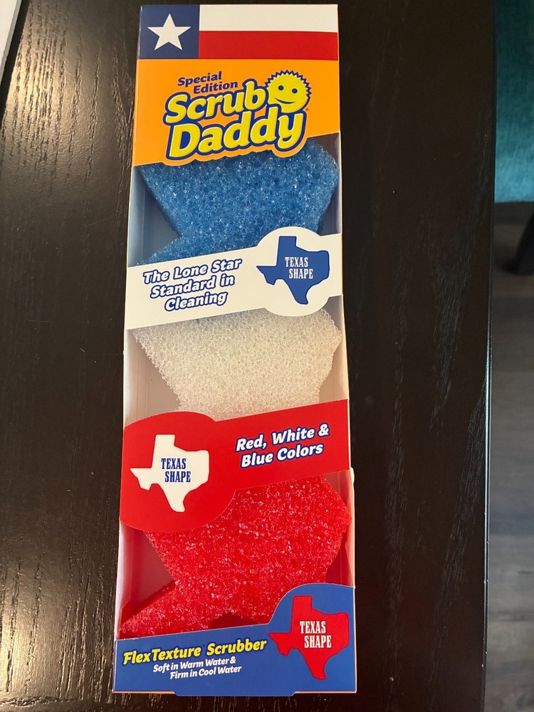 Scrub Daddy Special Edition FlexTexture Scrubber 3-Pack Texas Shape