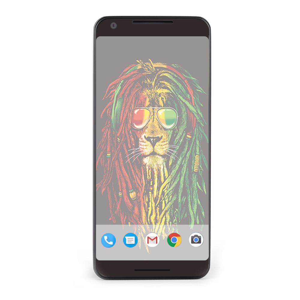 Google Pixel 2 Skins Decal Wrap Rasta Dread Lion Irie