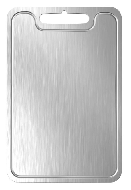 Titanium Cutting Board with Diamond-Patterned Textured Surface, Dual-Sided GR2 T