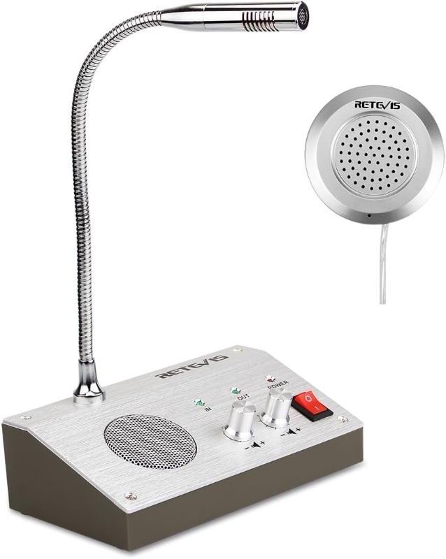 Retevis RT-9908 Window Speaker Intercom System- For Banks / Ticket Windows- Two