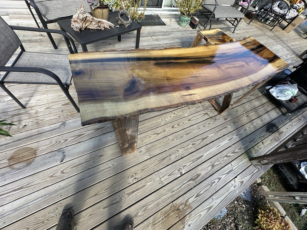 Live Edge Wood Slab Table