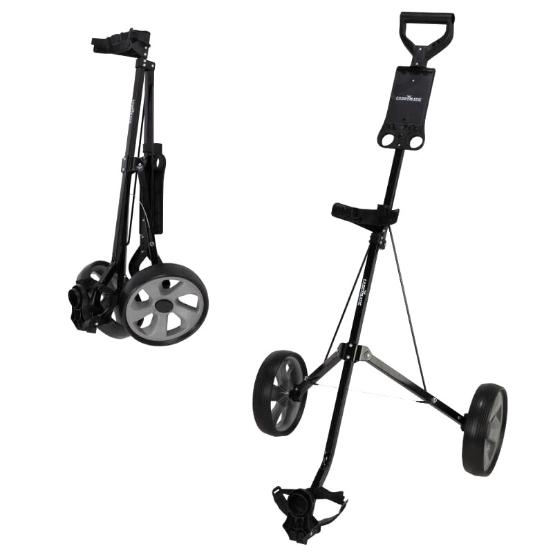 *FACTORY SEALED BOX* CADDYMATIC GOLF LITE FOLDING 2 WHEEL PULL PUSH GOLF CART*
