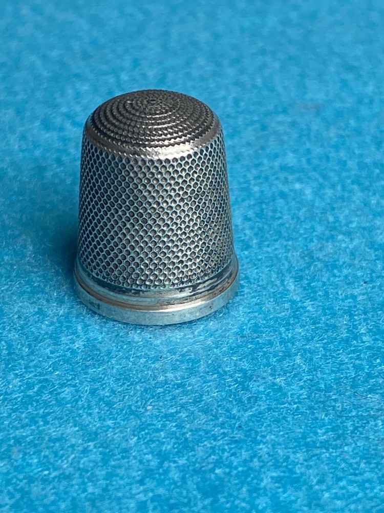 Small Silver Thimble with Hallmarks