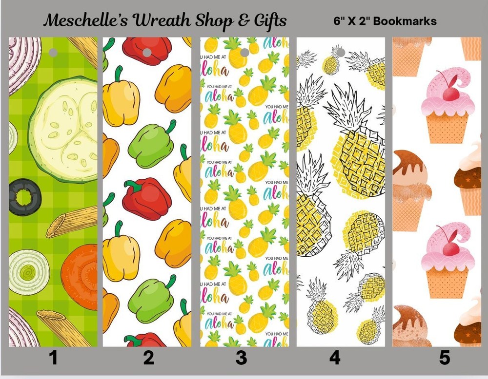 Food Themed Bookmarks