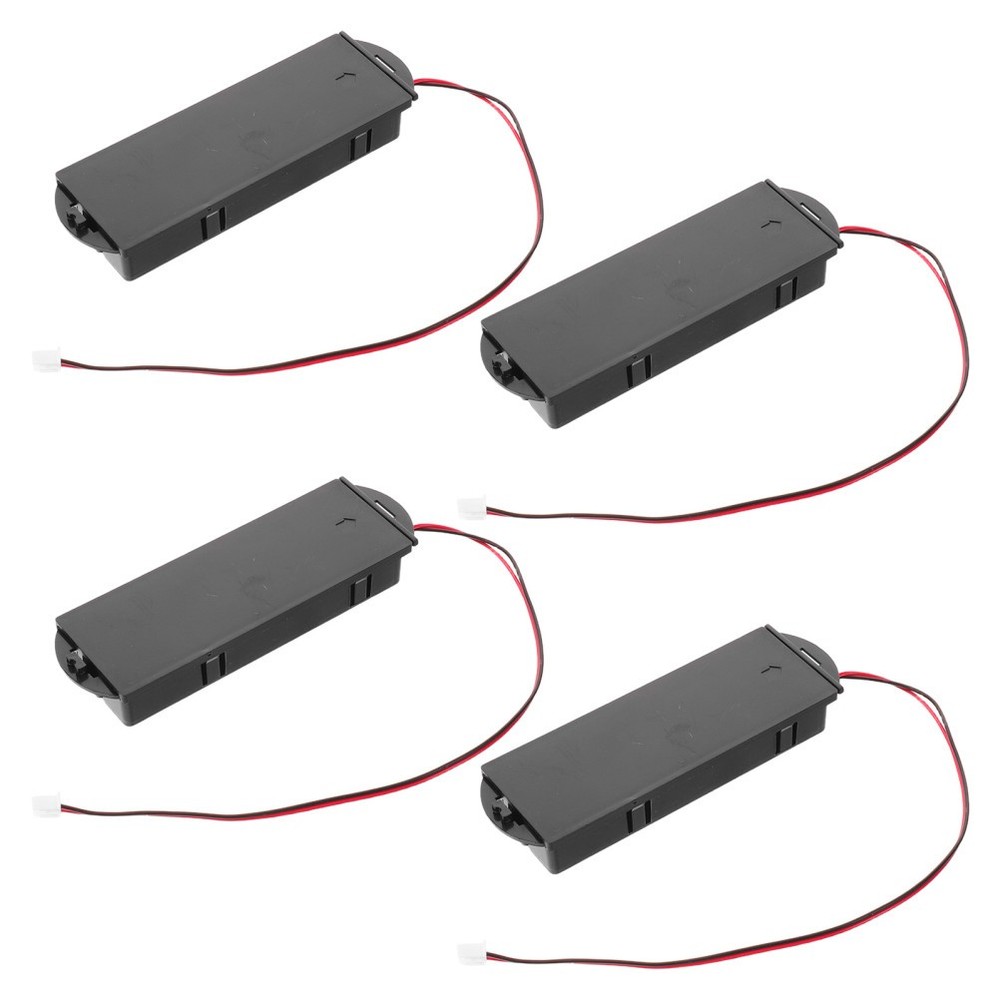 4 PCS Interior Battery Case Holder Safe Box Mount Electric Storage