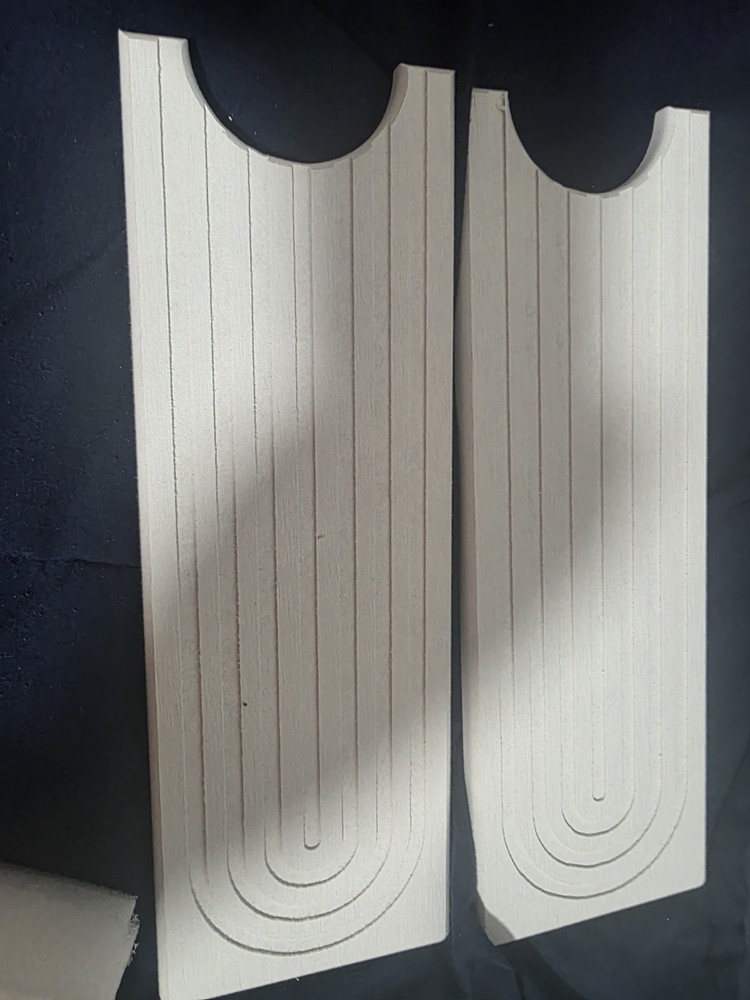 earmae Transfer Board White Grooved Surface Cut-Out Foam Padding