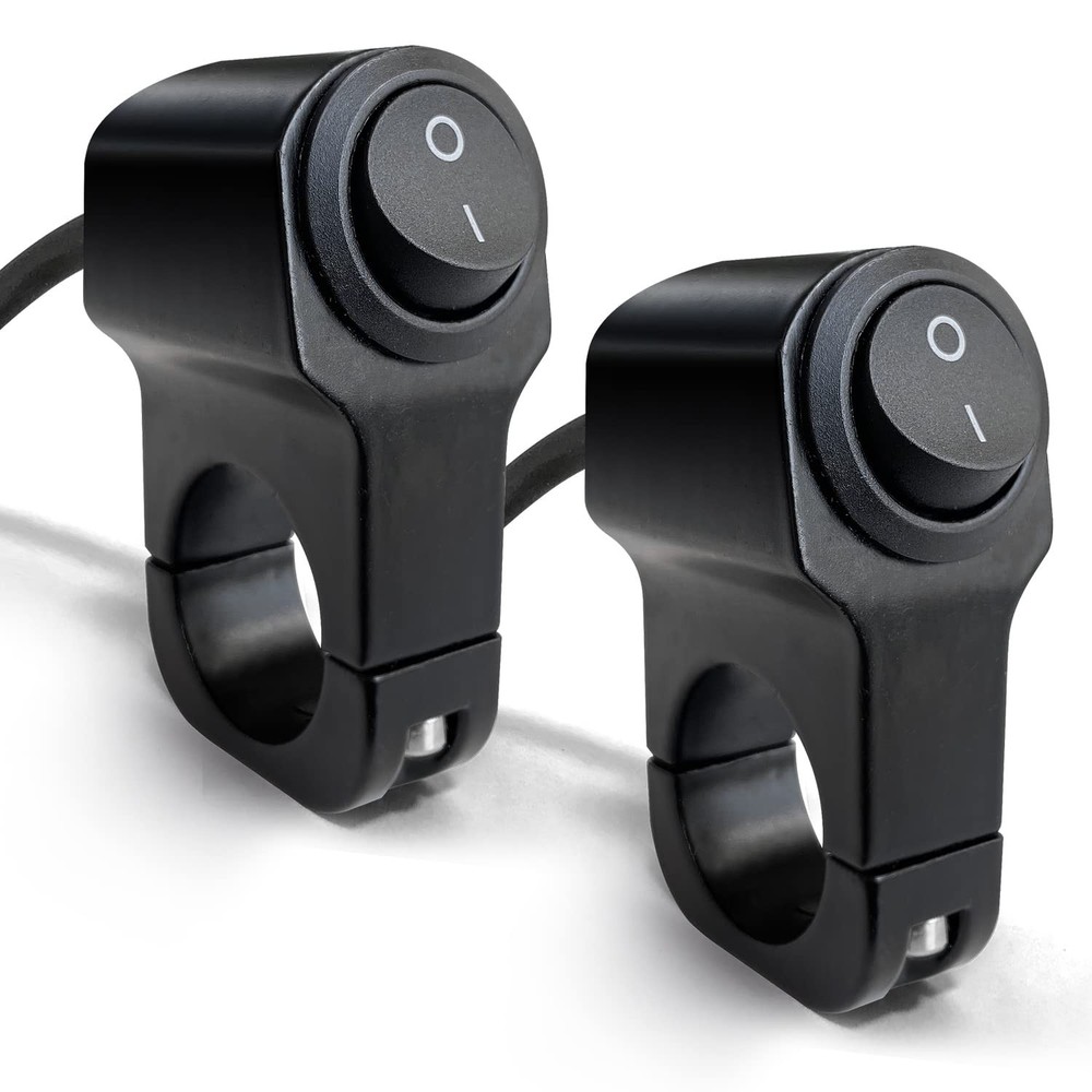 Motorcycle Handlebar Switch Waterproof ATV Handlebar Light Switch Aluminum Al...