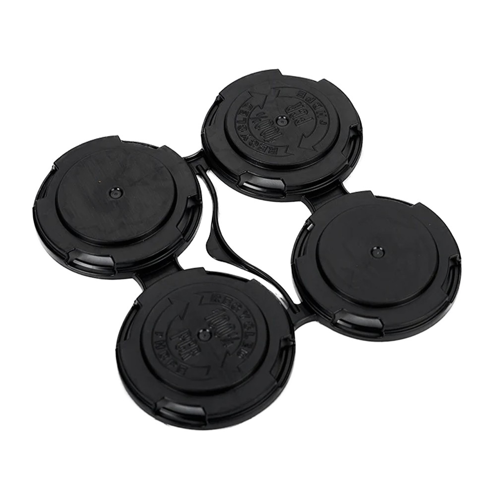 Home Brew Ohio 4 Pack Beer CAN Holder Black Standard Four-Pak Can Carrier (20