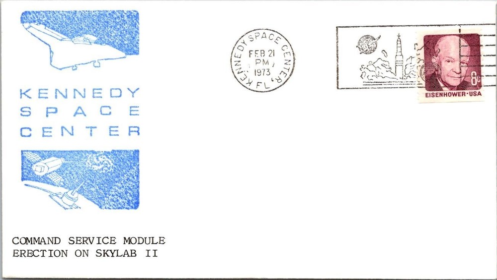 2.21.1973 Skylab II Command Svc Module Erection - Kennedy Space Ctr, FL - J18989