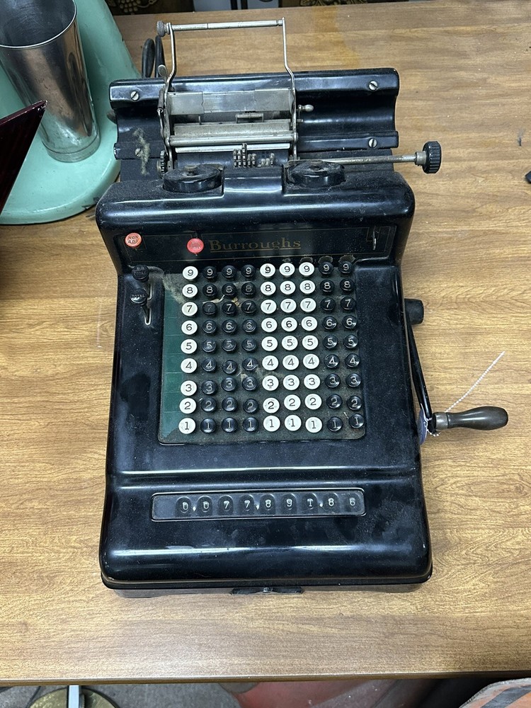 vintage burroughs adding machine