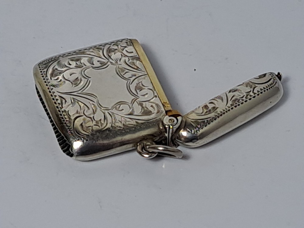 1924 Silver Vesta Case Birmingham By JO Ltd 17.3g