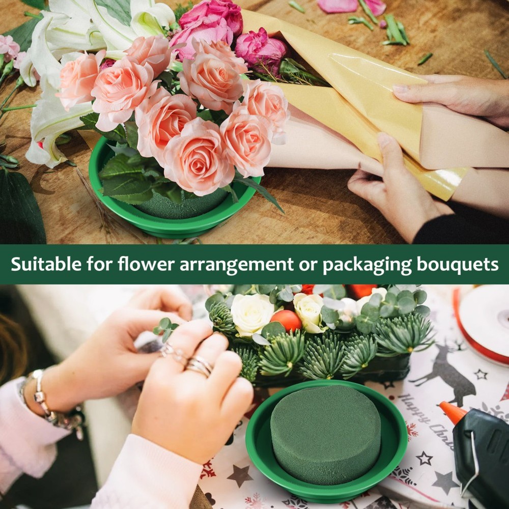 6 Pcs Paste Flower Sponge Blocks Kit Cages for Floral Arrangements
