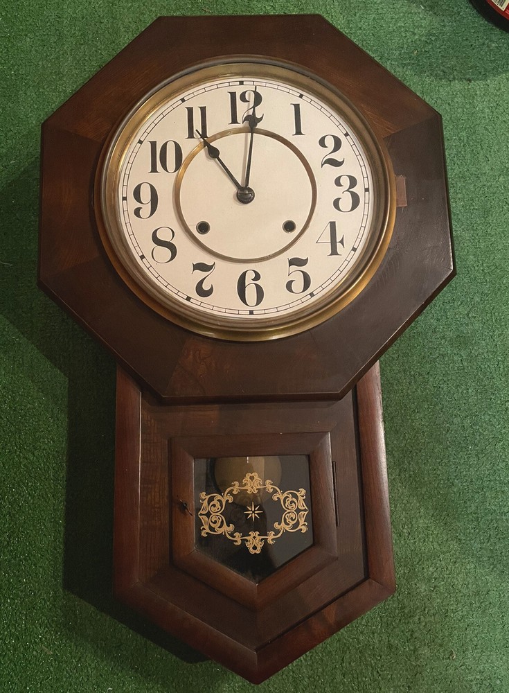 Antique Schoolhouse Style Wall Clock