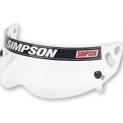 Simpson Racing Helmet Replacement Shield Clear - Devil Ray 84300A