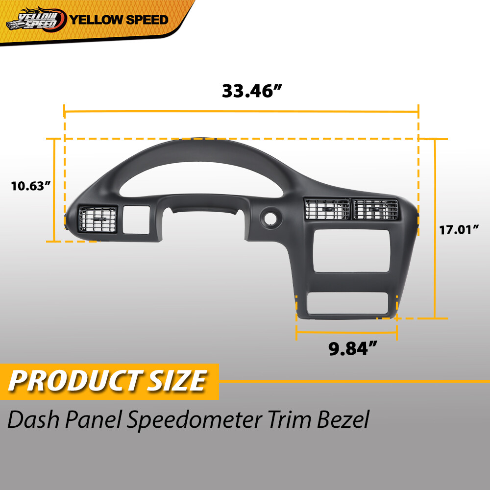 Fit For 2000-2005 Chevy Cavalier Dash Panel Dashboard Cover Speedometer Bezel