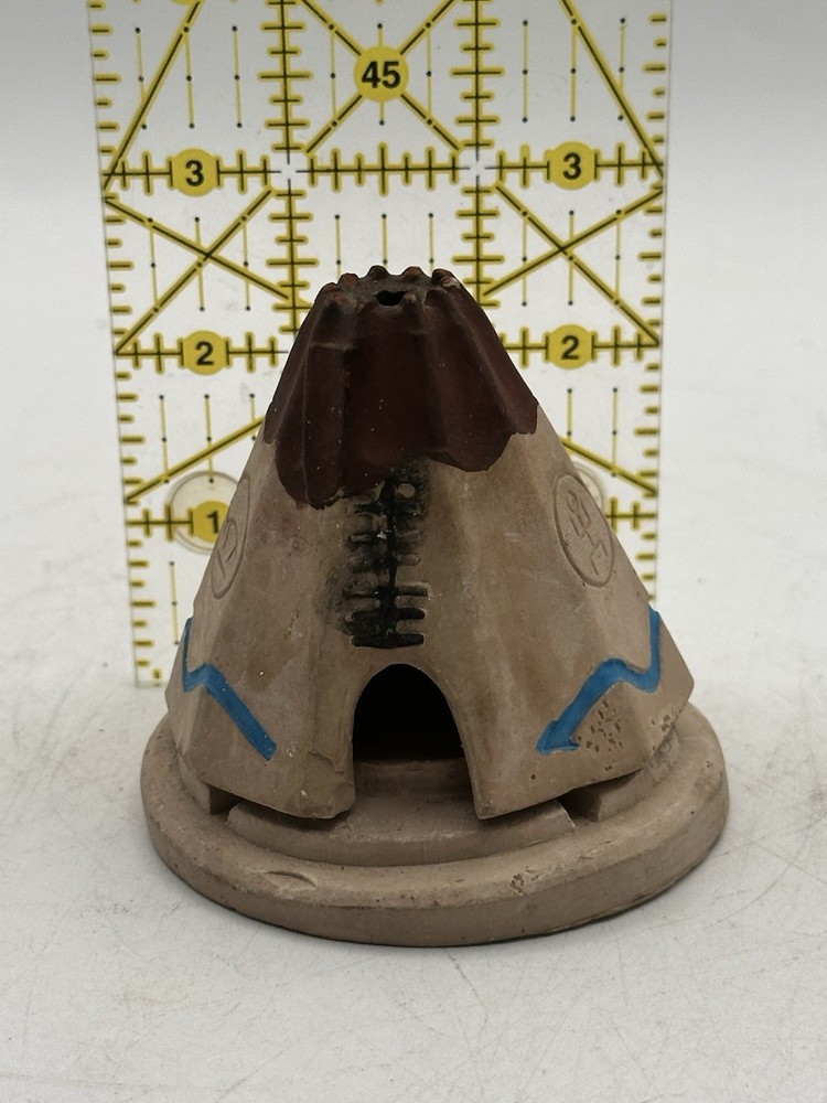 Vintage Ceramic Teepee Incense Burner SANTA FE