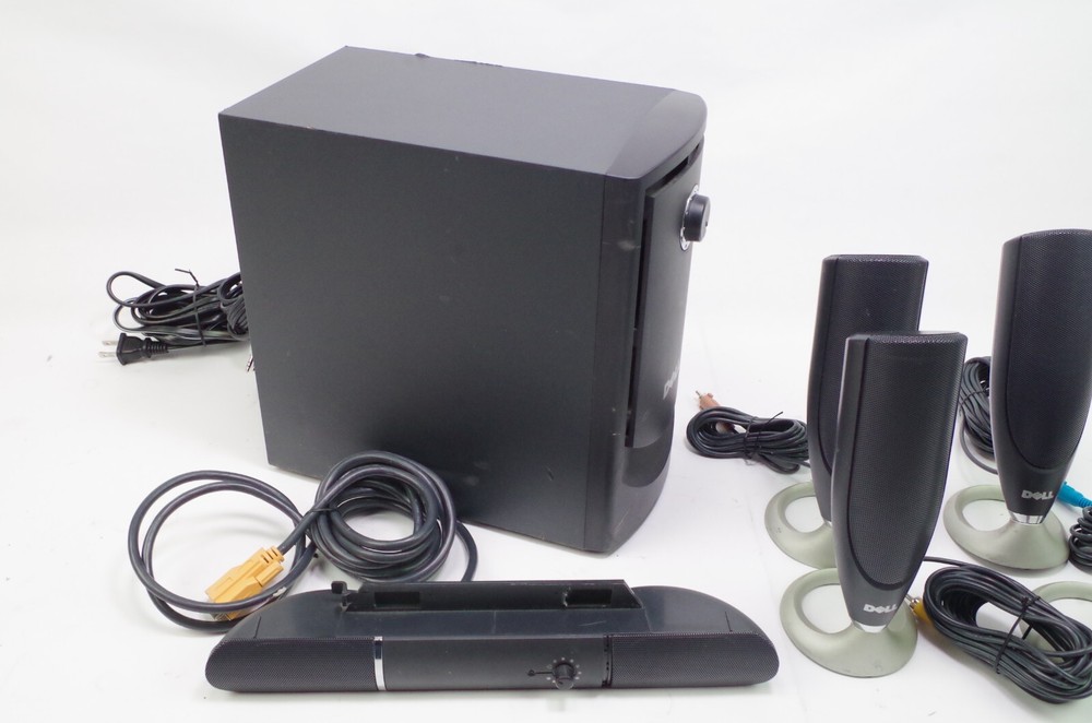 Dell MMS 5650 Computer Desktop Speakers Read Description Working Minor Issue