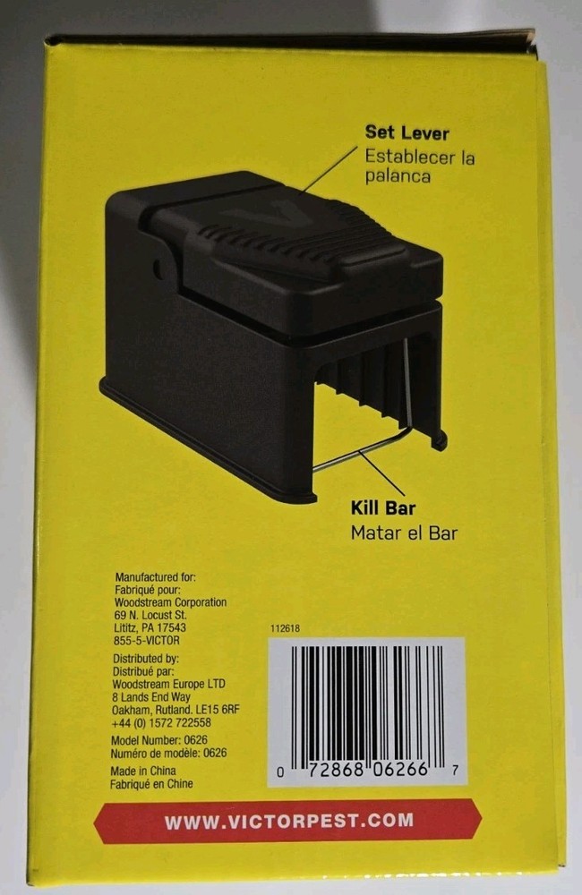 3 Pack Victor Black Box Gopher Trap Easy Safe Durable Reusable