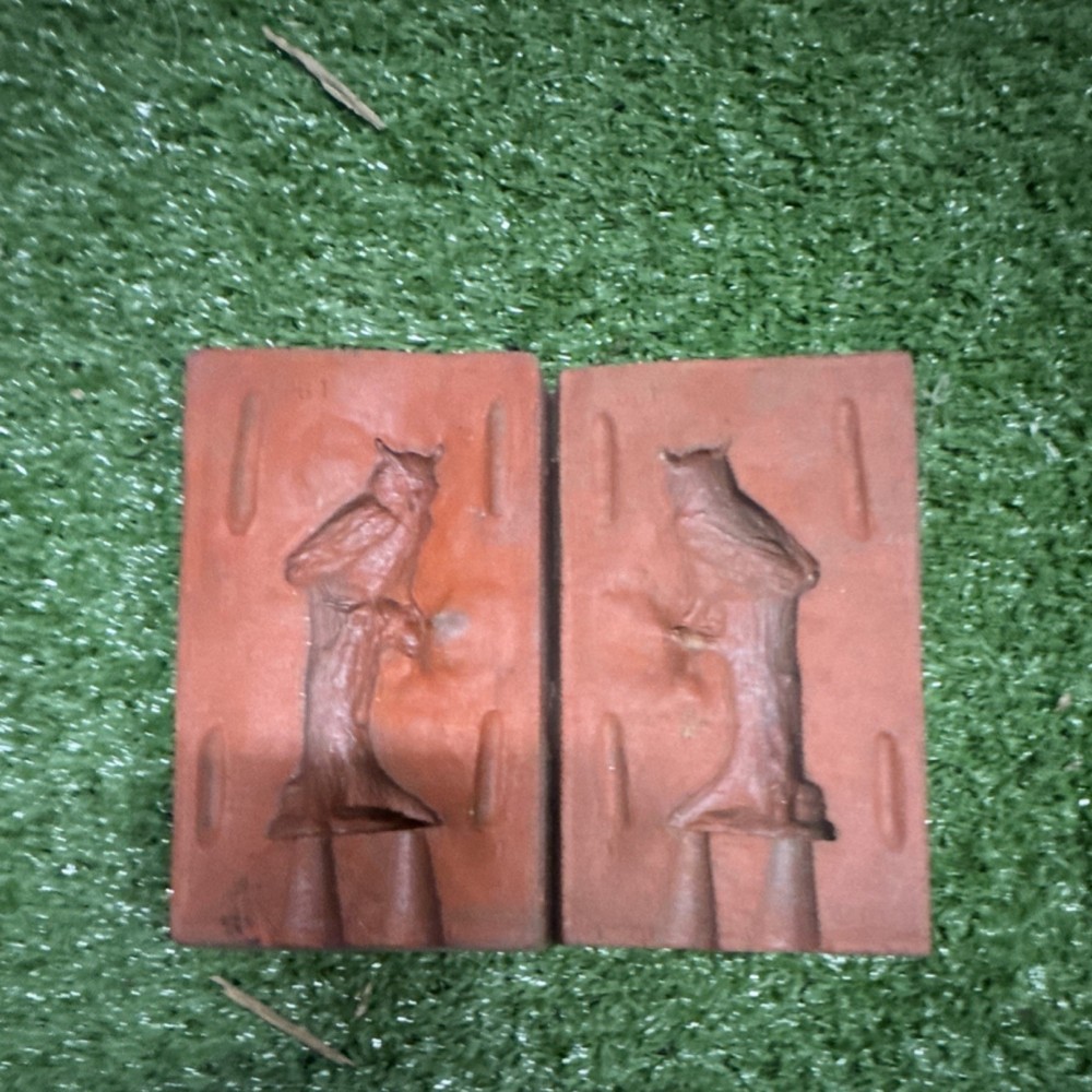 Owl Two-Piece metal / pewter Casting Mold
