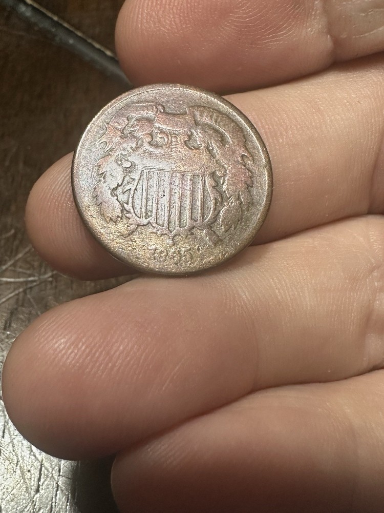 1865 2 Cent US Coin