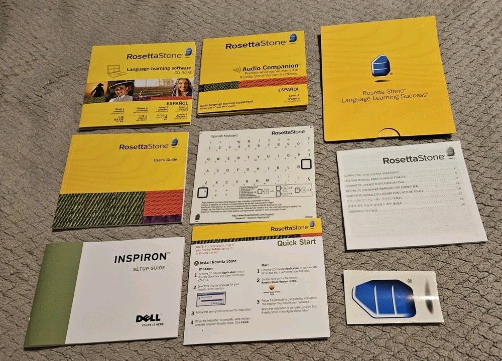Rossetta Stone Spanish Level 1 CD Set Tested Plays