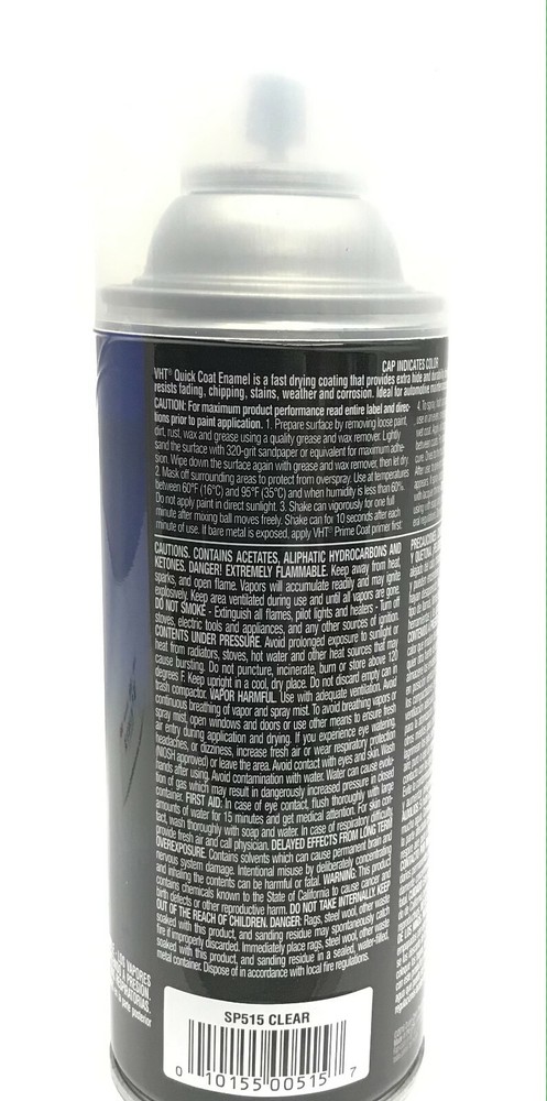 VHT SP515-4 PACK CLEAR Premium Quick Coat Enamel. Quick Drying. Fast Drying 11oz