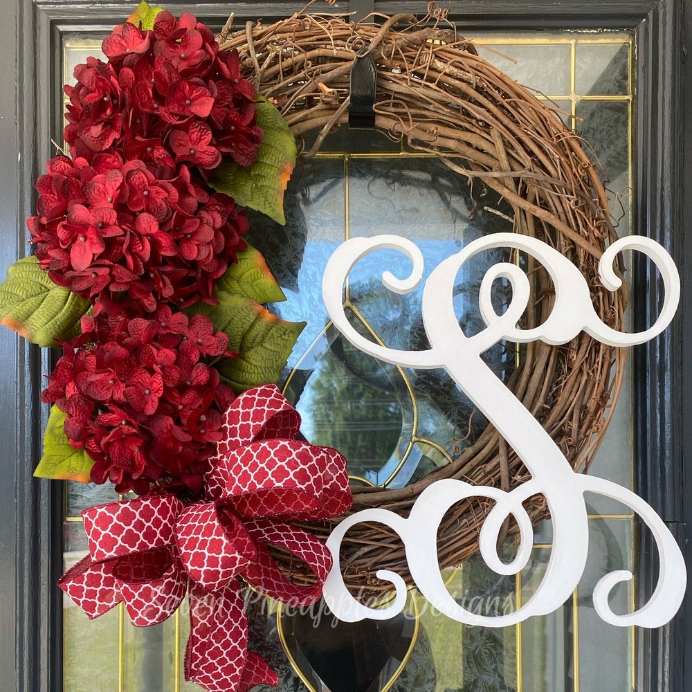 Hydrangea Grapevine Wreath