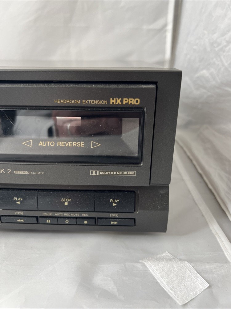 Technics RS‑TR333 Dual Cassette Deck – Clean – Untested – No Power Cord