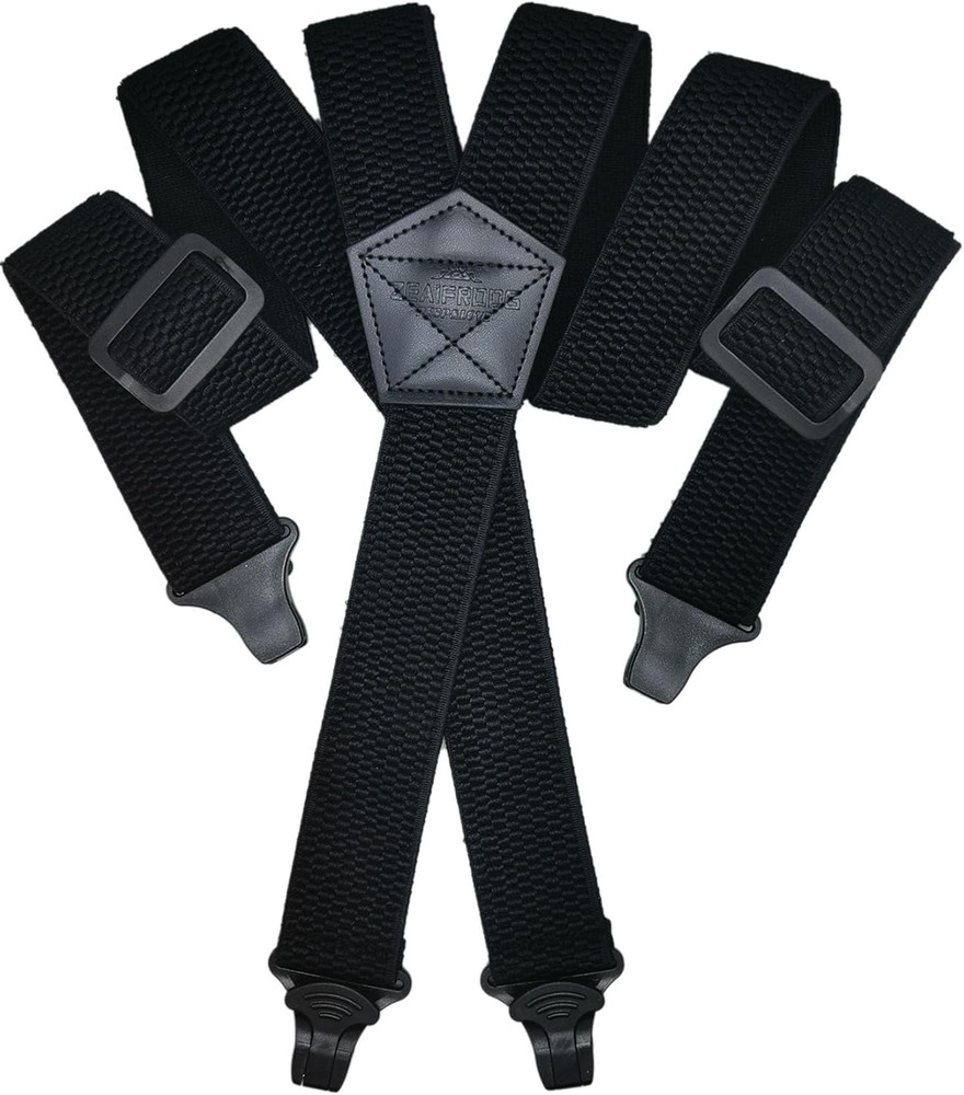 Corn Pattern 1.5" Wide Suspenders for Men with Strong Plastic Clips.