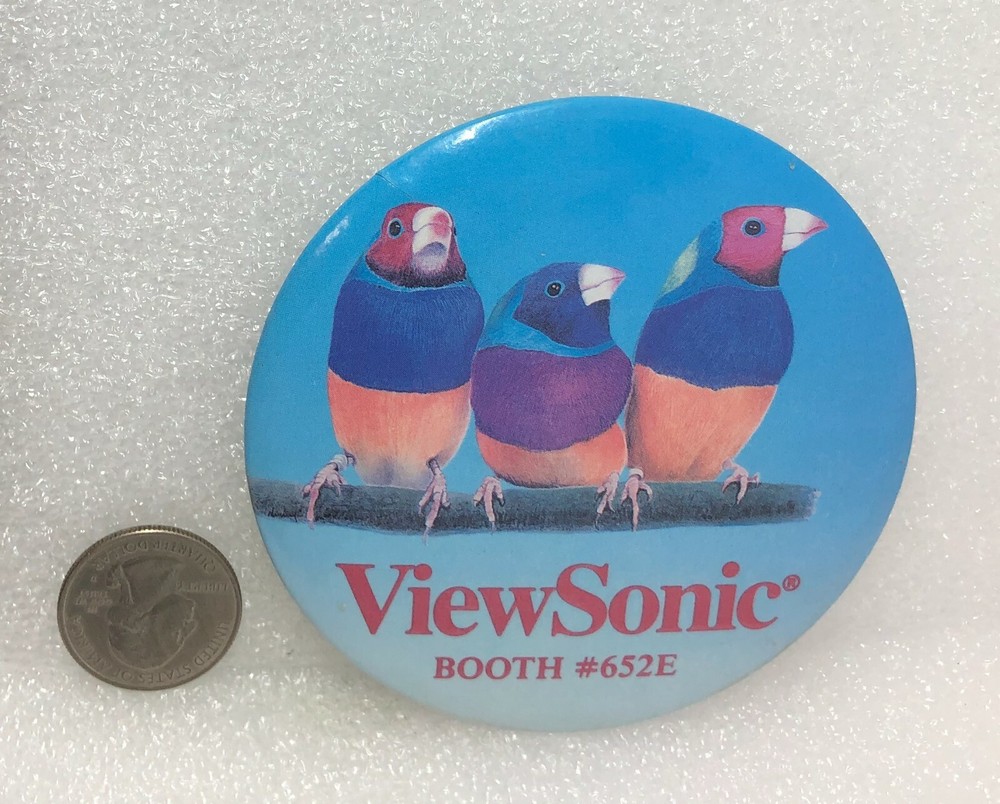 ViewSonic Booth #652E Advertising Pin
