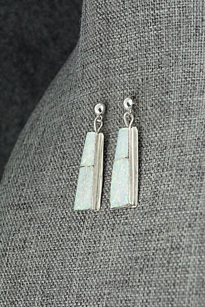 Opalite & Sterling Silver Earrings - Brenda Pete