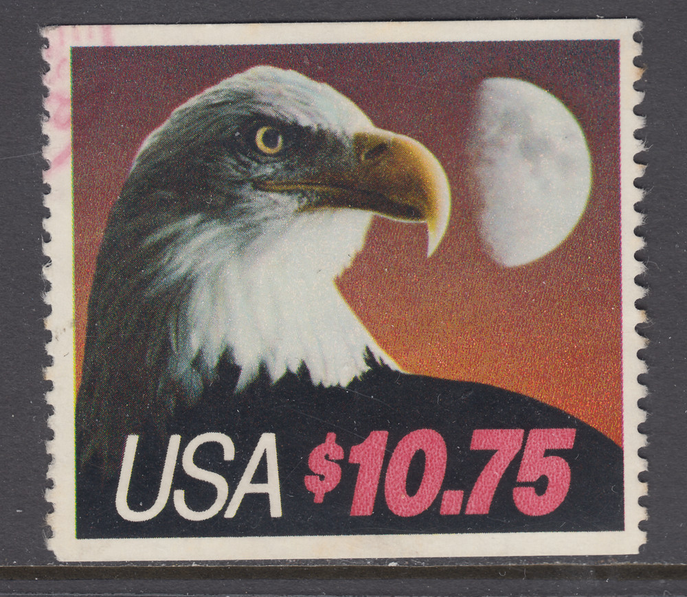 US Sc 2122 used. 1985 $10.75 Eagle and Half Moon Express Mail stamp, VF