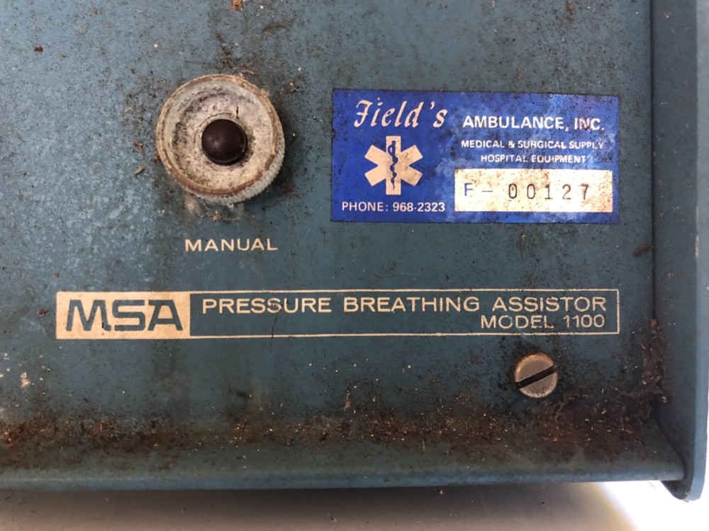 MSA Pressure Breathing Assistor Model 1100 (Used Untested)