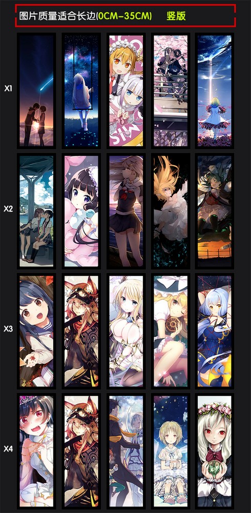 DIY Anime Light Board For PC Installed Custom Made Computer Case Decoration New